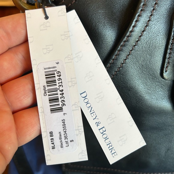 Dooney and Bourke black Florentine Clayton Satchel - Picture 2 of 4